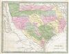 1835 Bradford Map of the Republic of Texas (first specific Map of Texas in an atlas)