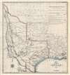 1841 Day and Haghe Map of the Republic of Texas (Illustrating Conflicting Borders)
