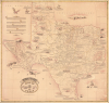 1958 Hoffman / Walker Pictorial Historical Wall Map of Texas