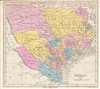 1836 / 46 Kemble Map of the Republic of Texas