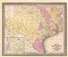 1850 Mitchell Map of Texas