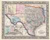 1864 Mitchell Map of Texas