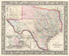 1866 Mitchell Map of Texas