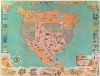 1967 Randolph and Storm Pictorial Map of Texas Dominating North America