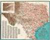 1936 Dallas Morning News Pictorial Tourist Map of Texas