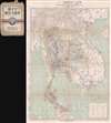 1941 Miyahara Natural Resource Map of Thailand During World War II