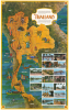1966 Mike Roberts Pictorial Map of Thailand During the Vietnam War