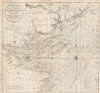 1800 George Burn Nautical Chart of the Thames River Entrance, England