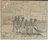 1851 Justh Quirot Letter Sheet Cartoon: The Times!!! Committee of Vigilance