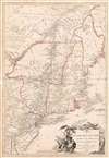 1777 Brion de La Tour Map of New York and New England (American Revolutionary War)