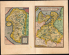 1595 Ortelius Map of Dithmarschen and Oldenburg, Germany