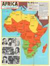 1970 Civic Education Service Map of Africa