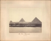 1861 Hammerschmidt Albumen Silver Print Photograph: Great Pyramids of Giza, Egypt