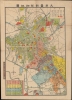 1924 City Plan of Tianjin (Tientsin), China