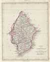 1854 Pharoah and Company Map of the Tirunelveli District, Tamil Nadu, India