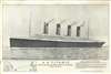 1912 Tichnor Brothers Memorial View of the S.S. Titanic