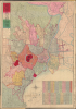 1880 Naoha Shuhei Plan or Map of Tokyo, Japan