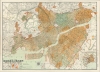 1923 Imperial University Map of Tokyo Fire, Great Kanto Earthquake