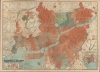 1923 Imperial University Map of Tokyo Fire, Great Kanto Earthquake w/index