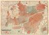 1923 Imperial University Map of Tokyo Fire, Great Kanto Earthquake