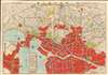 1923 Osaka Mainichi Shimbun Map of Tokyo after Kanto Earthquake