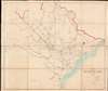 1889 French Bureau Topographique Map of Tonkin, Vietnam, Indochina