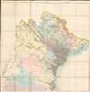 1899 French Bureau Topographique Map of Tonkin, Indochina, North Vietnam