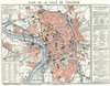1921 Labouche Freres City Map or Plan of Toulouse, France