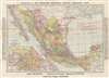 1913 Travelers Insurance Company Map of the Mexican Revolution