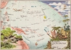 1945 Bailey Pictorial Map of the South Pacific