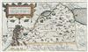 1590 Adrichem Map of Tribe of Naphtali, Israel (Sea of Galilee, Golan Heights)