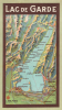 1937 Testoni Map of Lakes Maggiore, Lugano, and Como, Switzerland, Italy