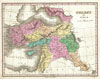 1827 Finley Map of Turkey in Asia, Iraq and Israel - Palestine