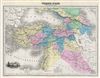 1878 Migeon Map of Turkey in Asia