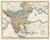 1792 Wilkinson Map of Greece, the Balkans and Turkey in Europe under the Ottoman Empire