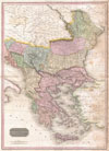 1818 Pinkerton Map of Turkey in Europe, Greece and the Balkans