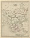1845 Chambers Map of Turkey in Europe and Greece