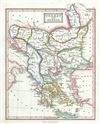 1845 Ewing Map of Greece and the Balkans