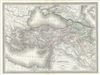 1860 Dufour Map of Turkey in Asia