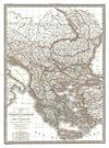 1832 Lapie Map of Greece and the Balkans