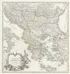 1755 Vaugondy Map of European Turkey, Greece and the Balkans