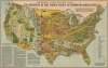 1922 Armour Food Source Map of the United States
