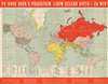 1950 Czech Communist Cultural Promotion Department Map of the World