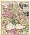 1716 Homann Map of the Black Sea and Ukraine