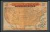 1896 Rand McNally Wall Map of the United States w/ Union Pacific Railroad
