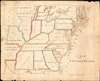1825 Schoolgirl Map of the United States