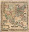 1856 Atwood Wall Map of the United States and Mexico