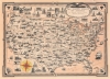 1935 Chase Pictorial Map of the United States