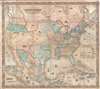 1853 Colton Case Map of the United States