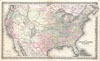 1855 Colton Map of the United States